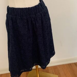 The Webster Maimi for Target Navy Floral Lace Mini Skirt Size Small